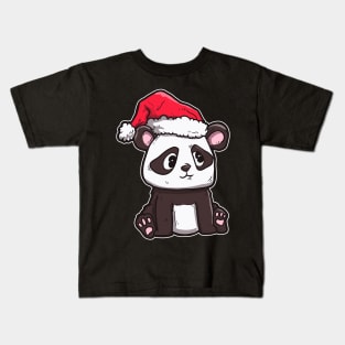 Christmas Panda Kids T-Shirt